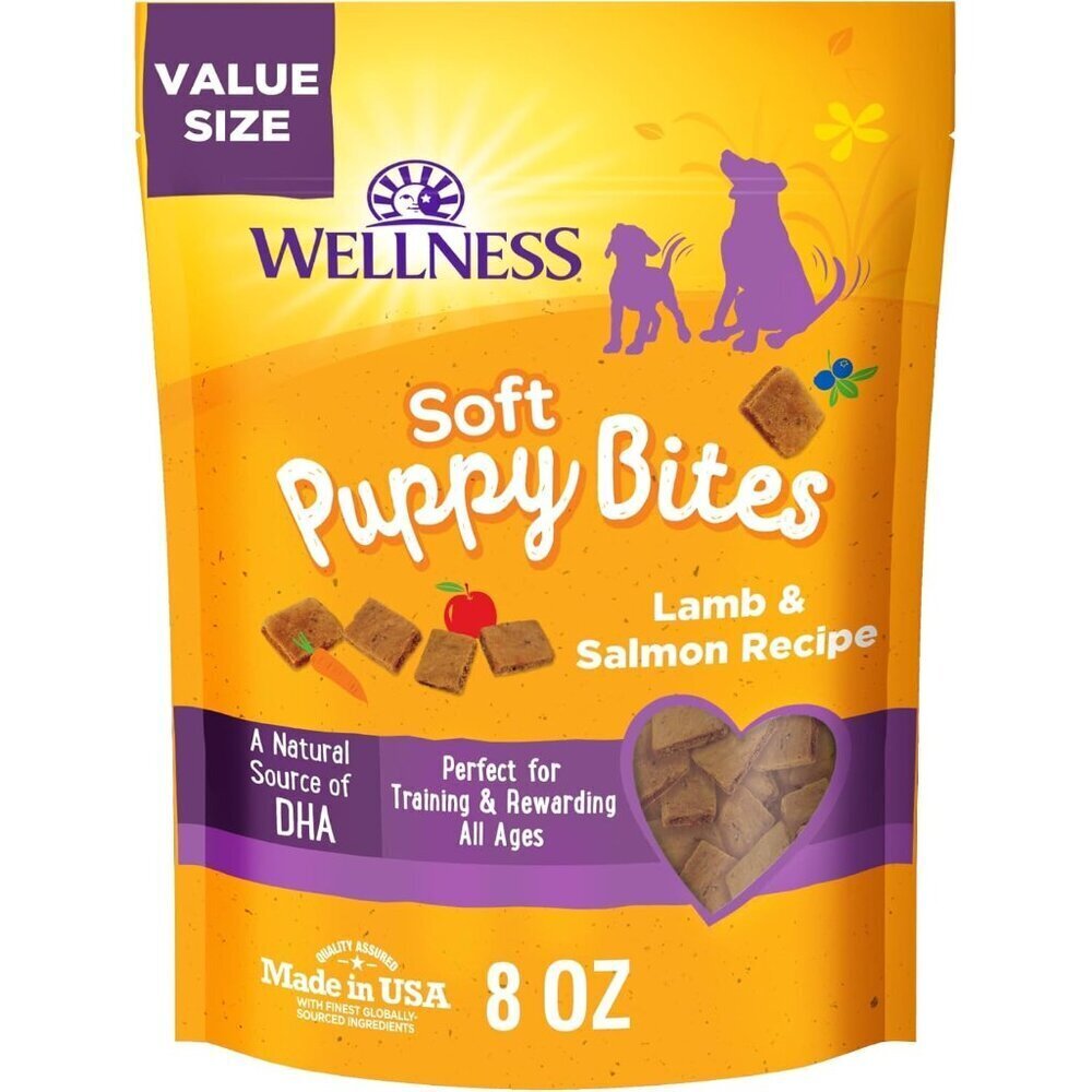 Puppy Treats, Natural, Training Treat, Grain Free, Soft Lamb & Salmon 8 Ounce